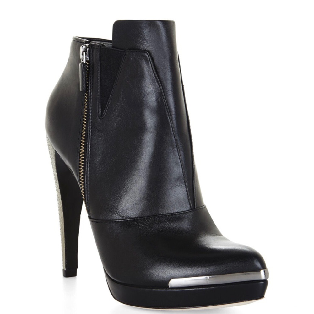 Herve Leger Mercer Black Heel Booties